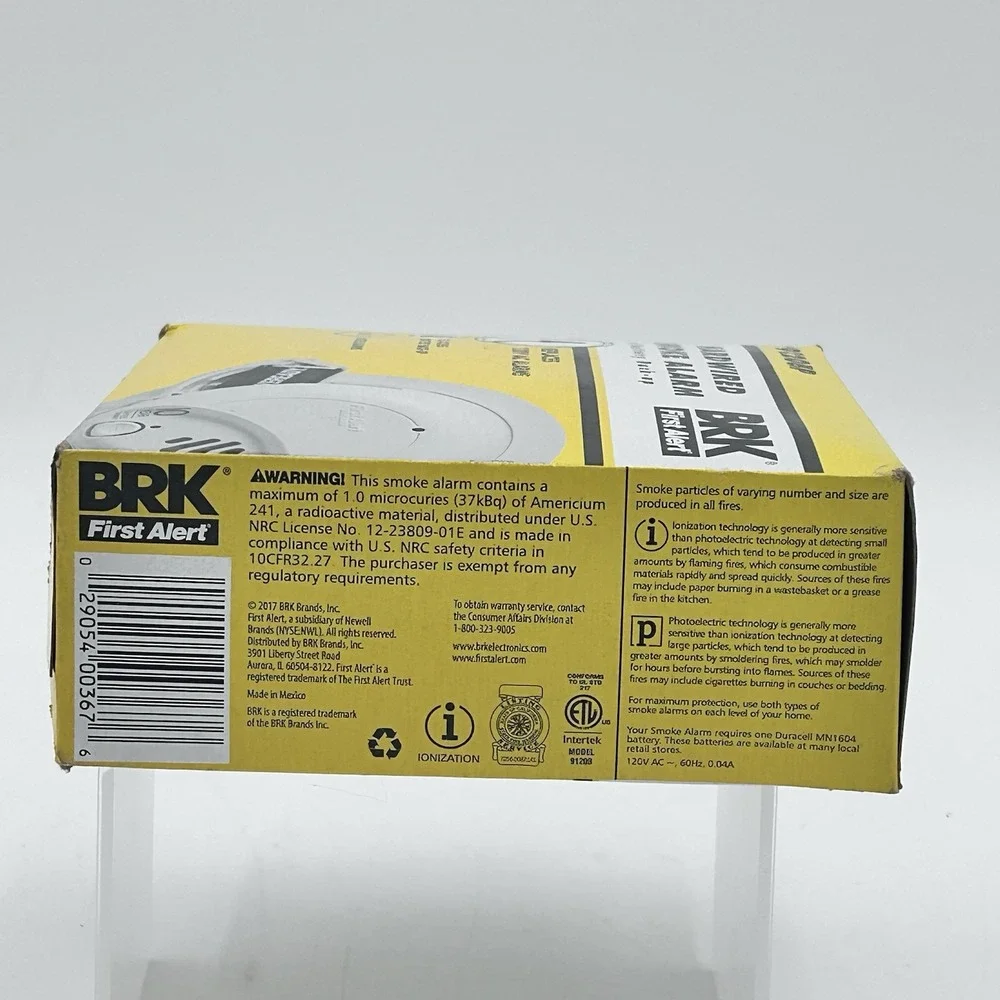 BRK First‎ Alert Hardwired Smoke Alarm w/ Battery Backup 9120BP EZ Access NEW